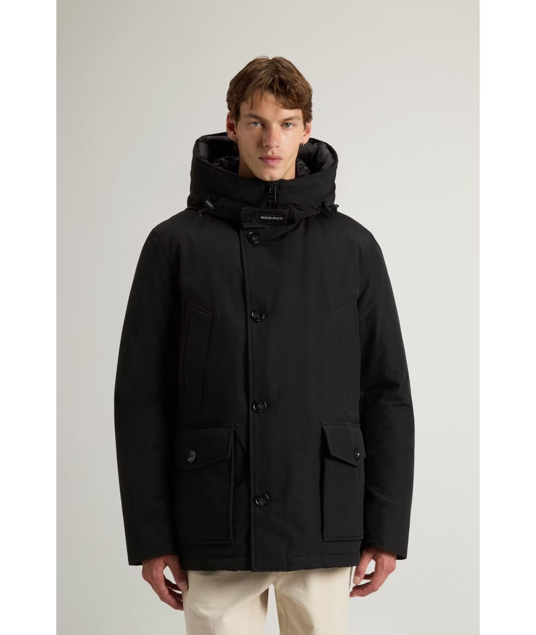 WOOLRICH Черная хлопковая куртка, фото 3