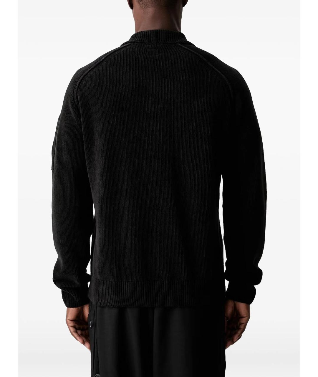 CP COMPANY Черный хлопковый джемпер / свитер, фото 4