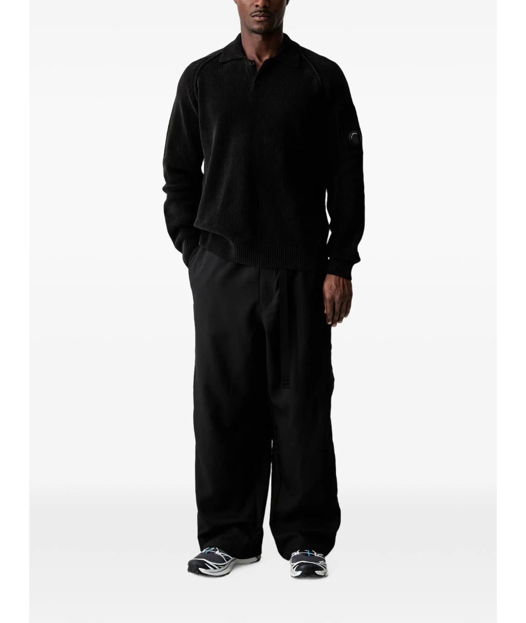 CP COMPANY Черный хлопковый джемпер / свитер, фото 2