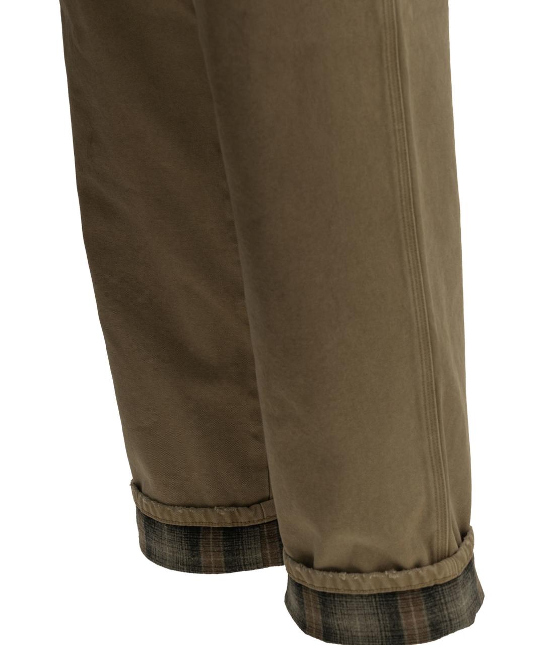 GOLDEN GOOSE Бежевые хлопковые повседневные брюки, фото 4