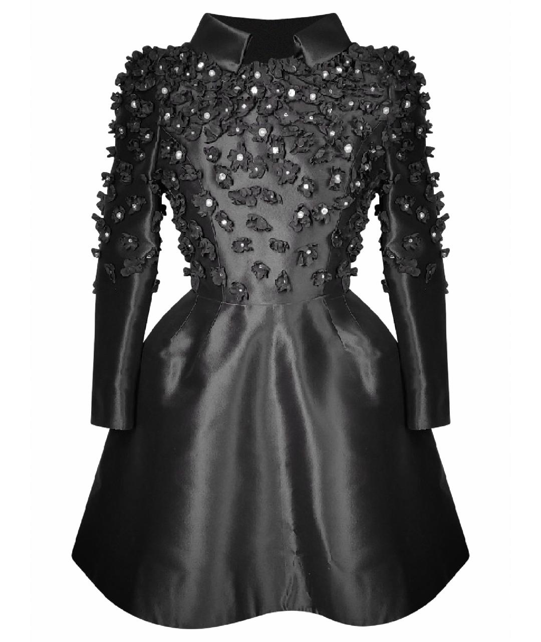 BOHEMIQUE Черное шелковое платье, фото 1