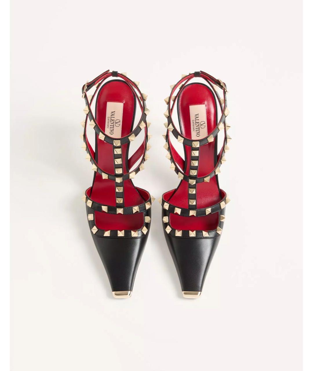 VALENTINO Черные кожаные туфли, фото 4