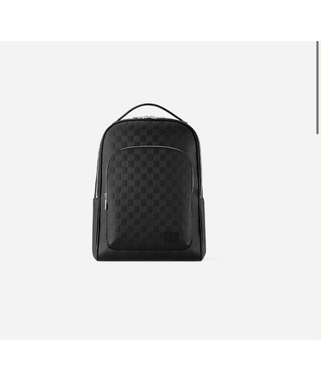 LOUIS VUITTON Черный кожаный рюкзак, фото 9