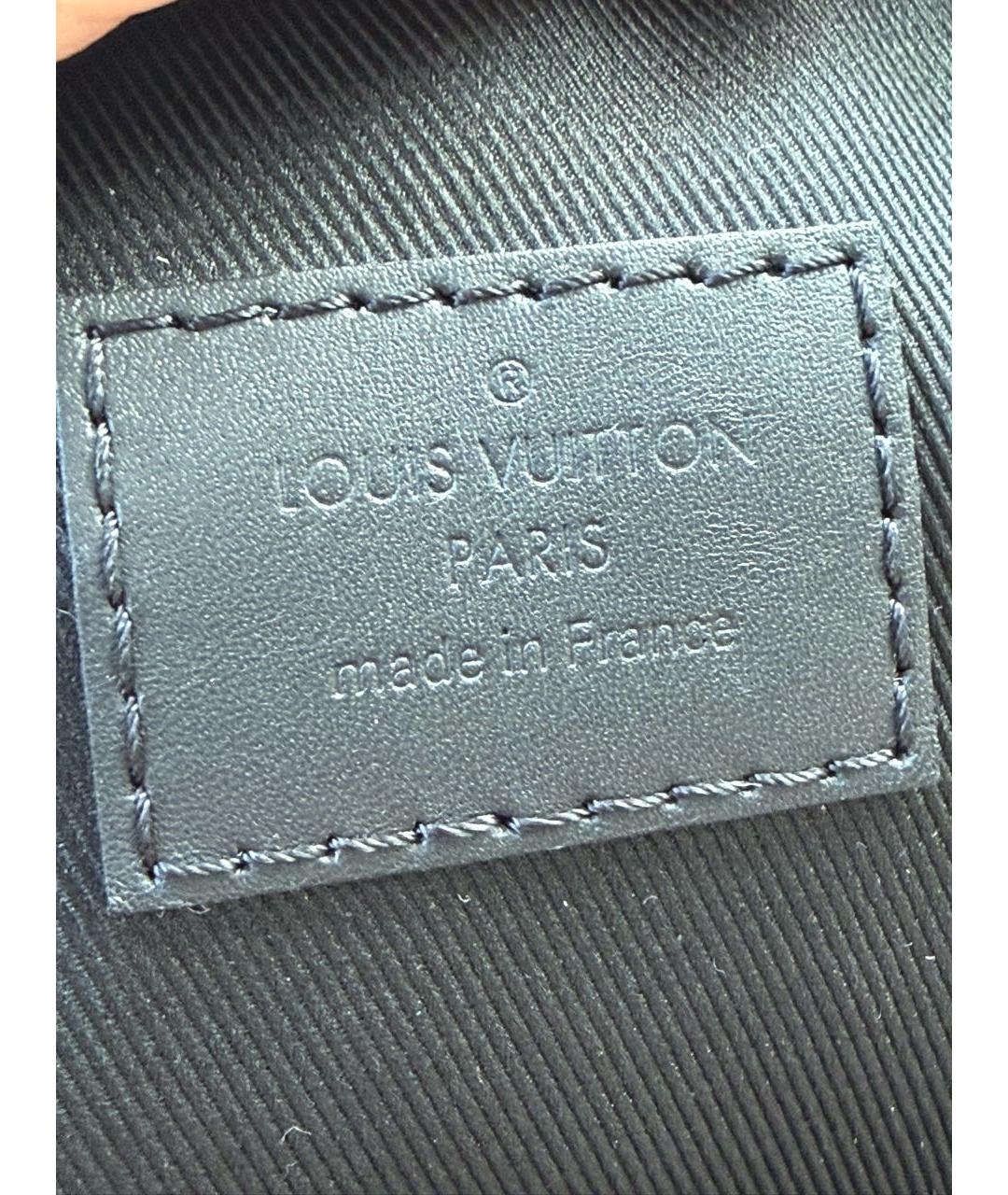 LOUIS VUITTON Черный кожаный рюкзак, фото 8