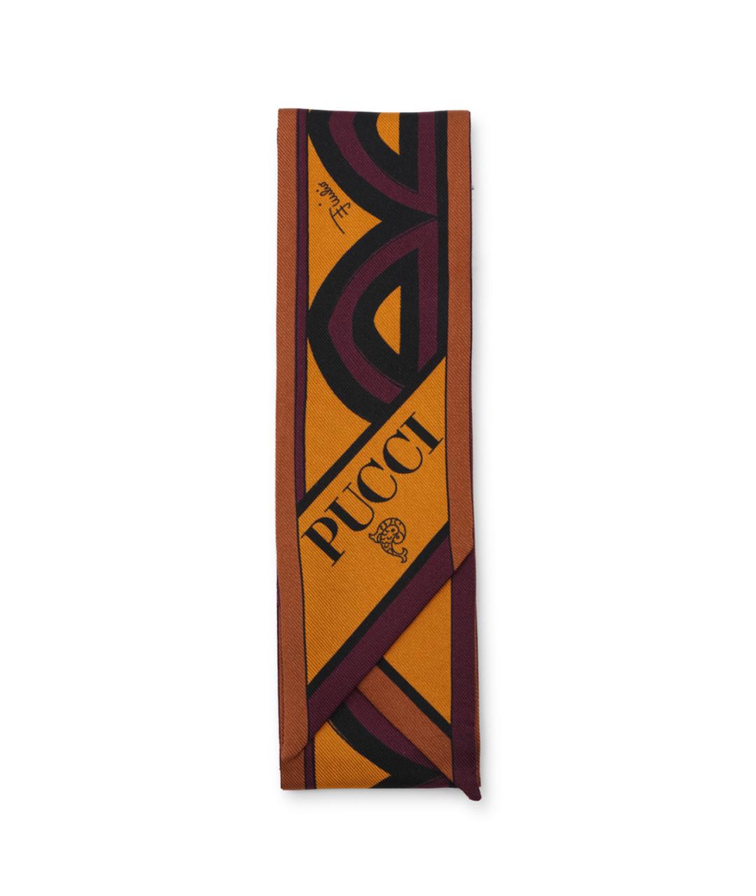 EMILIO PUCCI Мульти шелковый шарф, фото 1