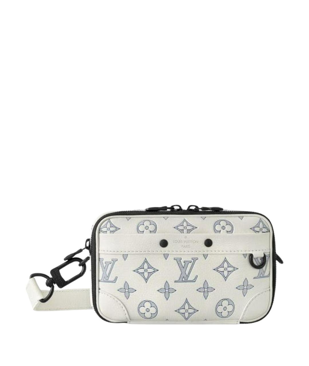 LOUIS VUITTON Бежевая кожаная сумка через плечо, фото 1