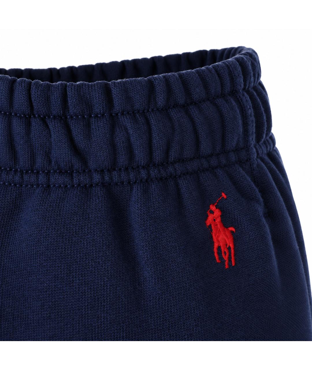 POLO RALPH LAUREN Темно-синие хлопковые спортивные брюки и шорты, фото 3