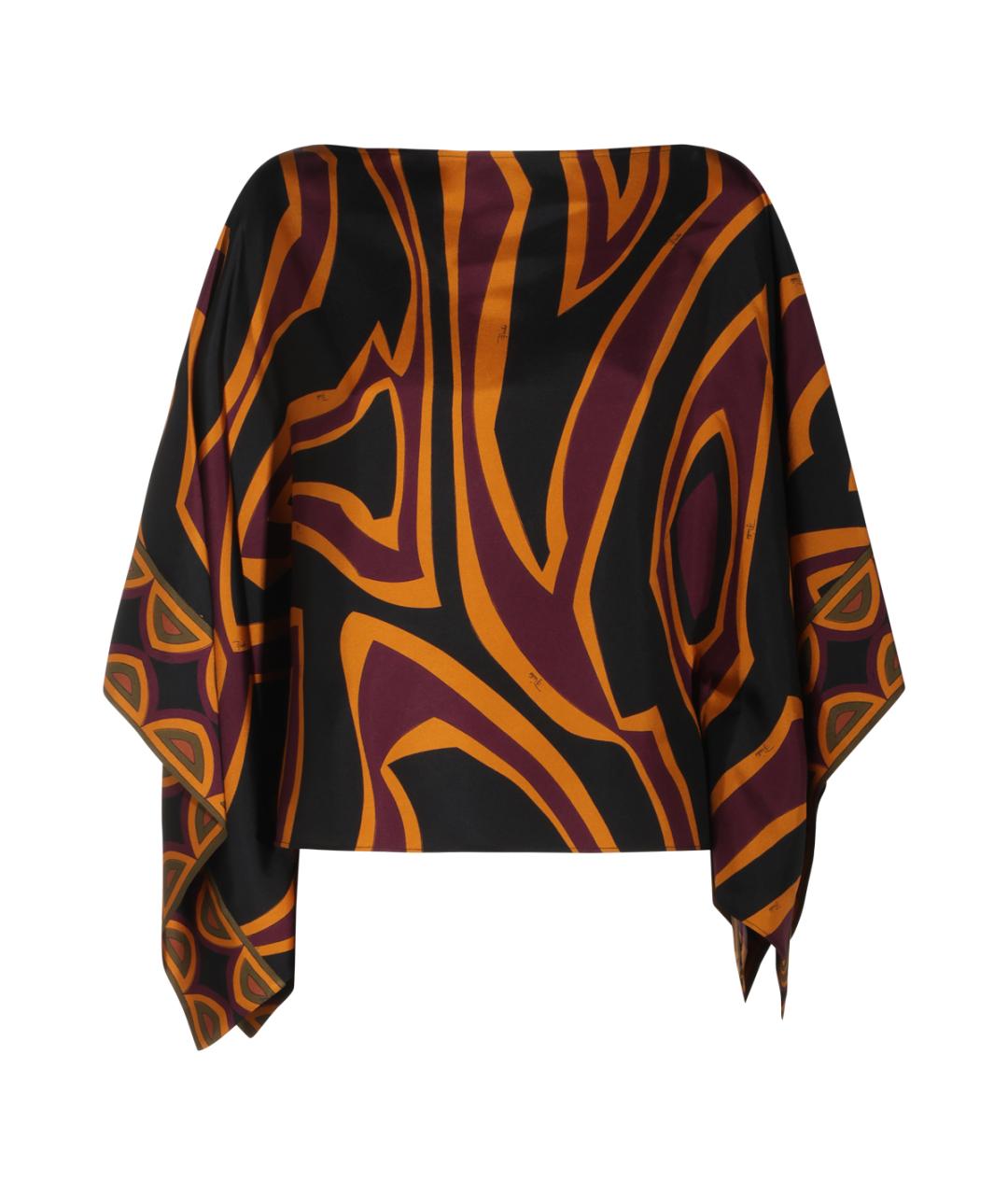 EMILIO PUCCI Бордовая шелковая блузы, фото 1