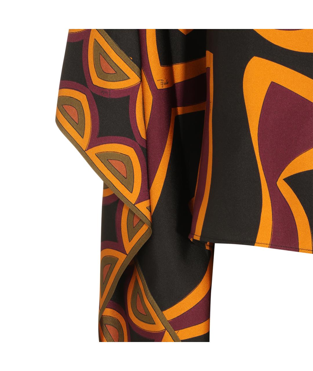 EMILIO PUCCI Бордовая шелковая блузы, фото 5
