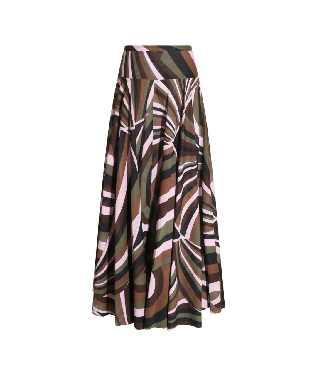EMILIO PUCCI Мульти хлопковая юбка макси, фото 1
