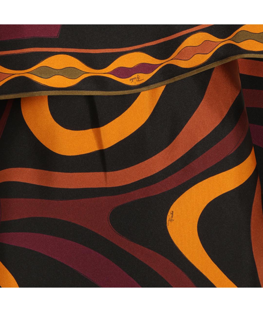 EMILIO PUCCI Мульти шелковое повседневное платье, фото 3