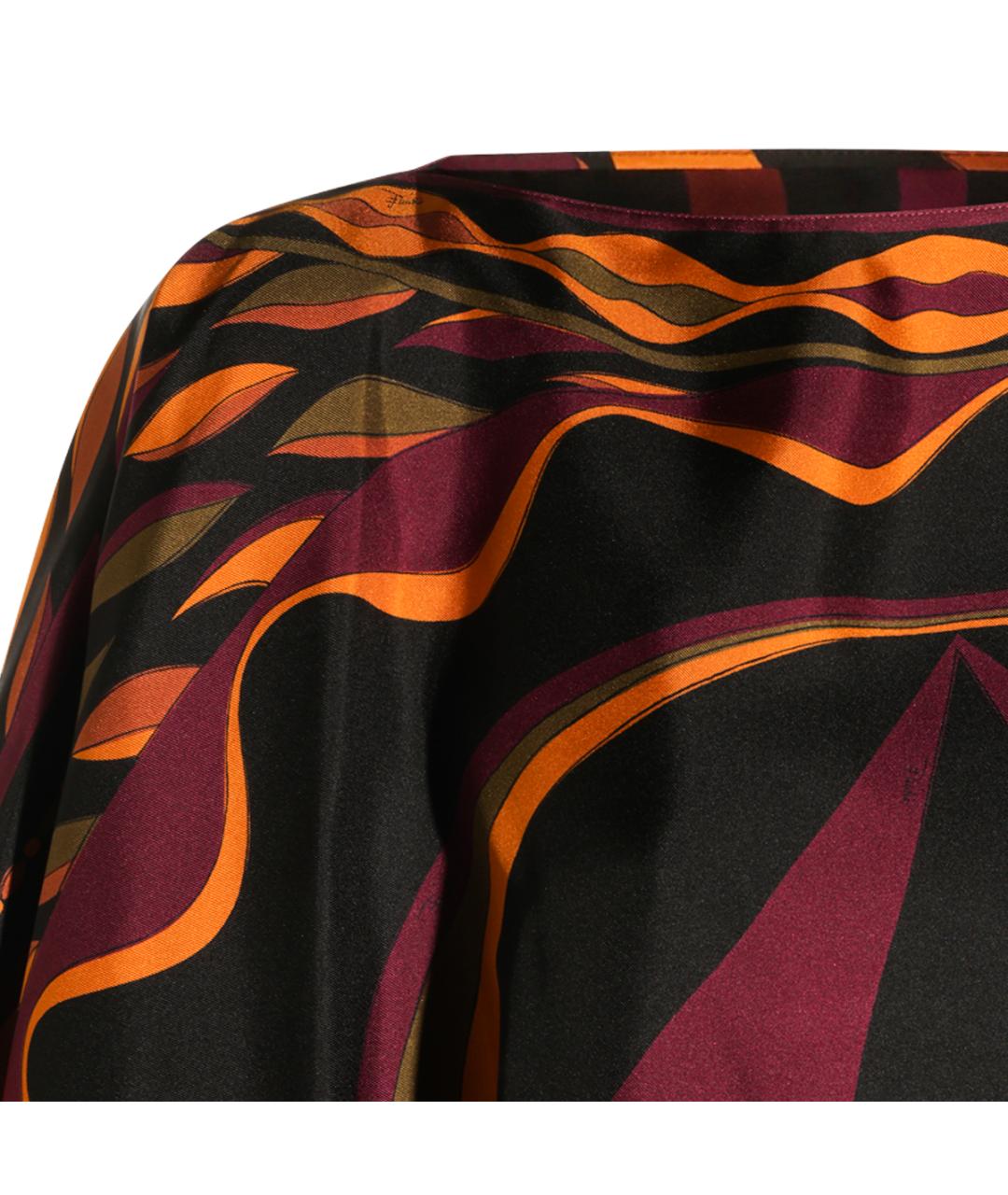 EMILIO PUCCI Мульти шелковое повседневное платье, фото 2