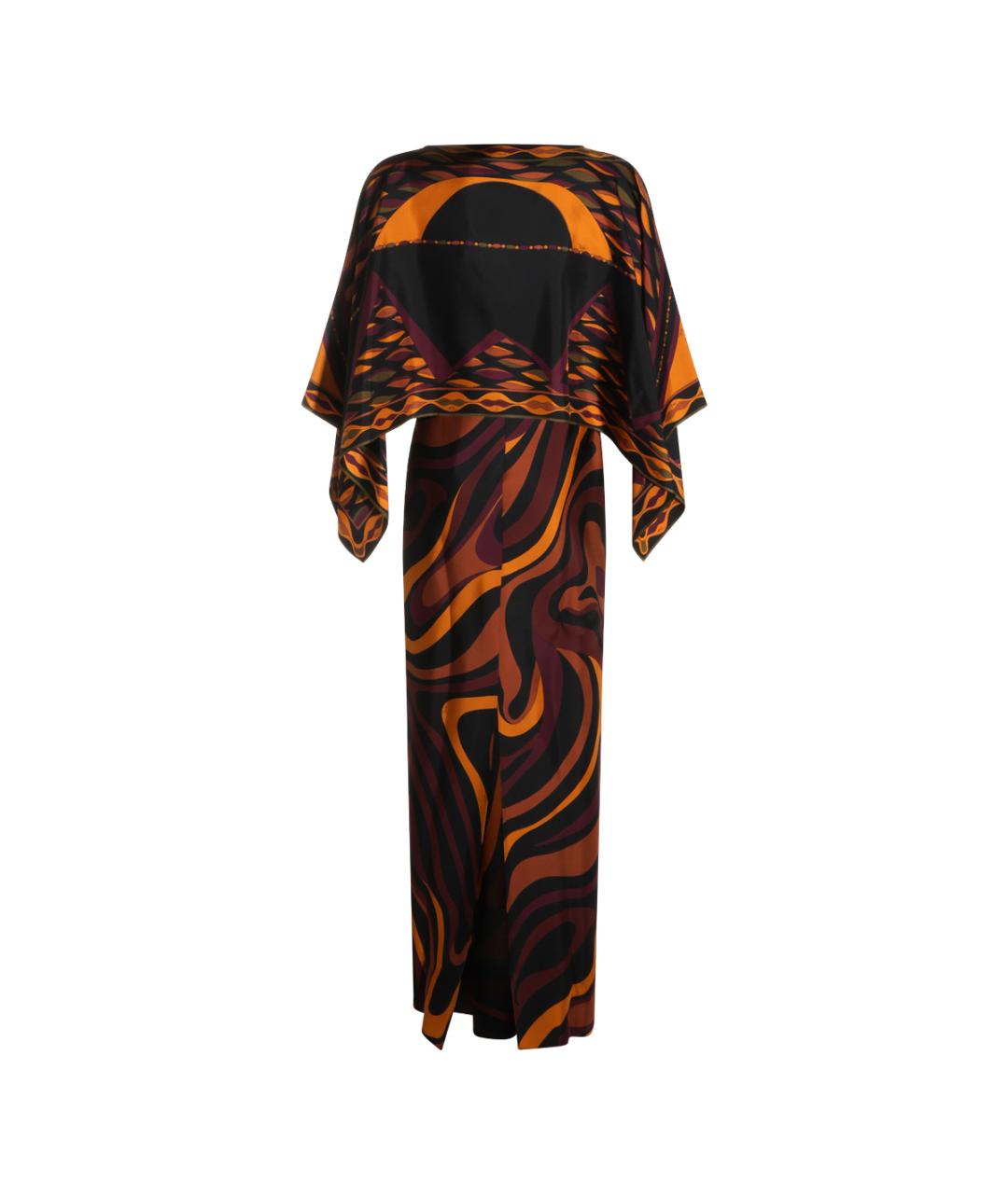 EMILIO PUCCI Мульти шелковое повседневное платье, фото 1