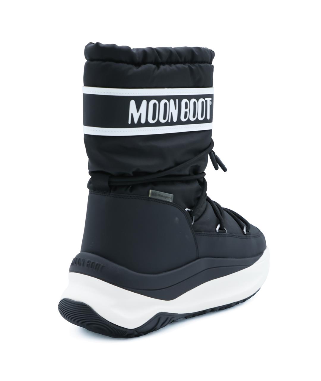 MOON BOOT Черные синтетические высокие ботинки, фото 3