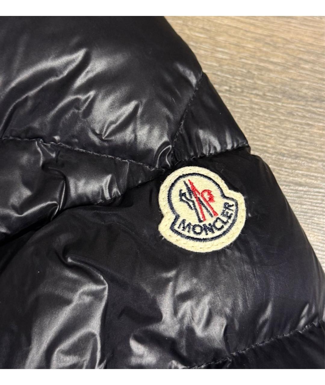 MONCLER Черный нейлоновый пуховик, фото 4