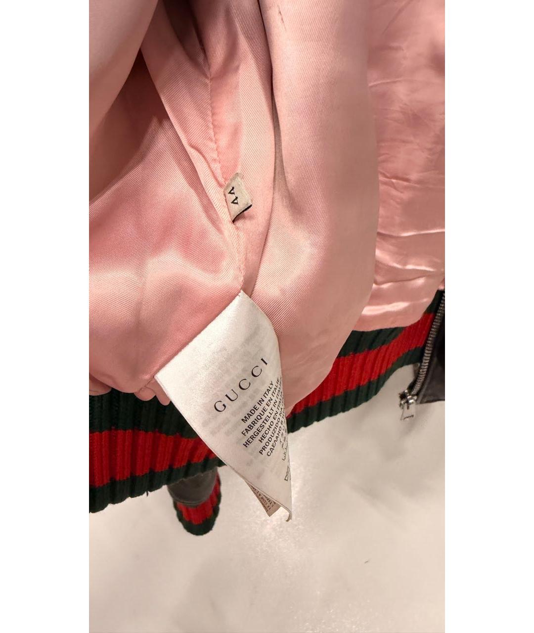 GUCCI Черная кожаная куртка, фото 4