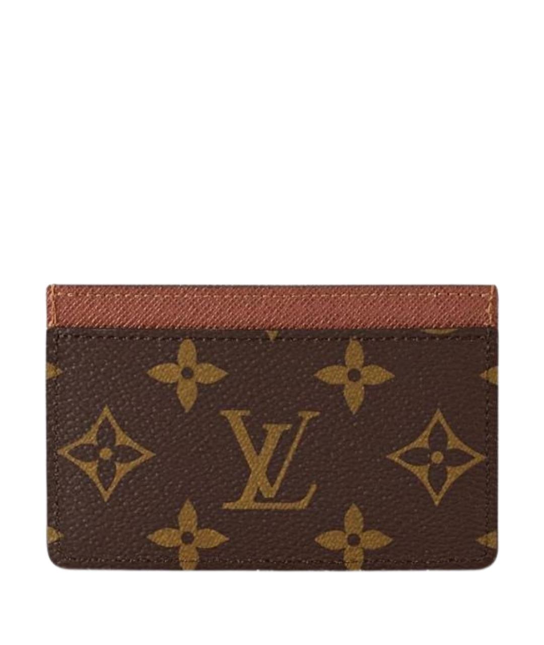 LOUIS VUITTON Коричневый кардхолдер, фото 1