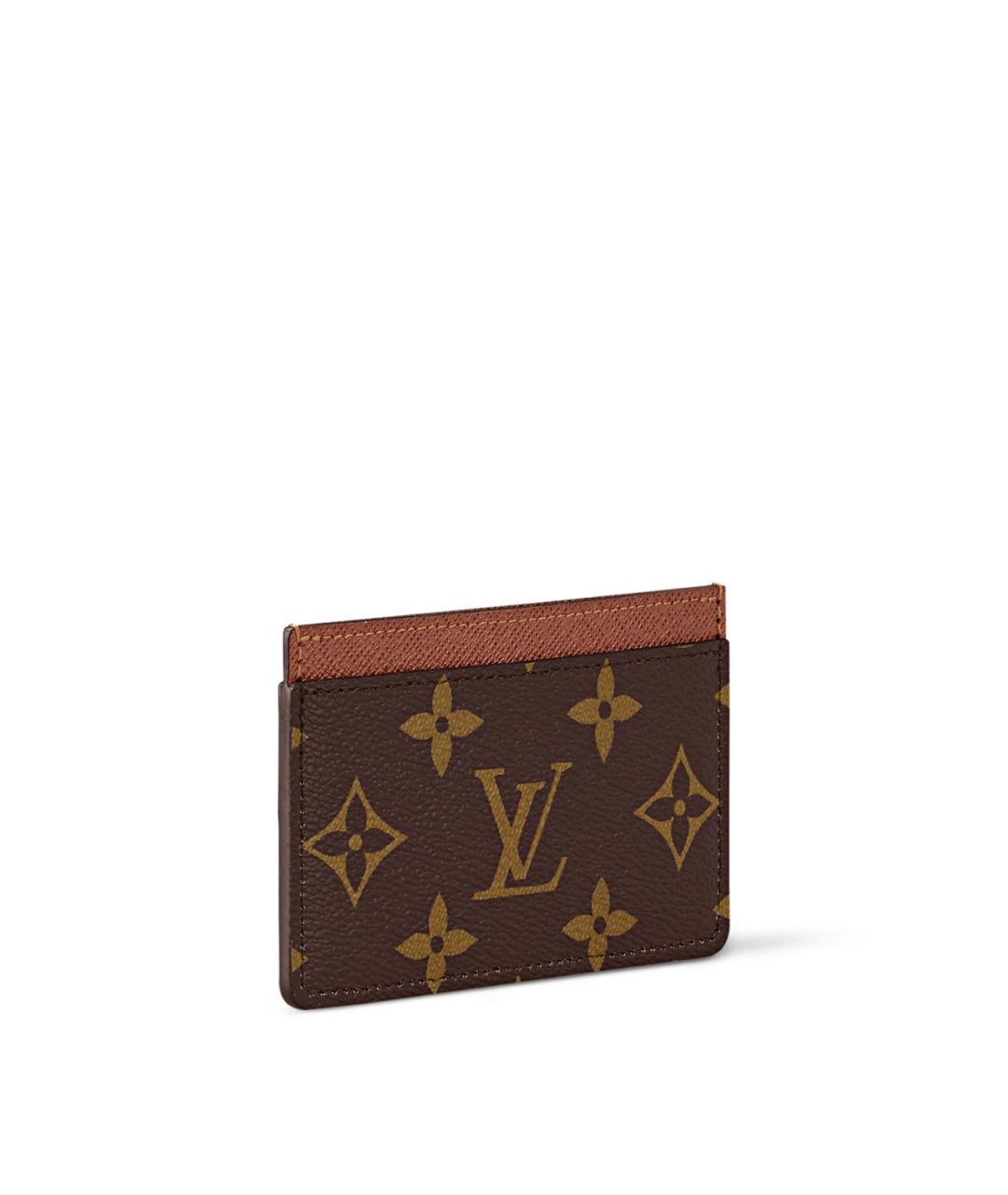 LOUIS VUITTON Коричневый кардхолдер, фото 3