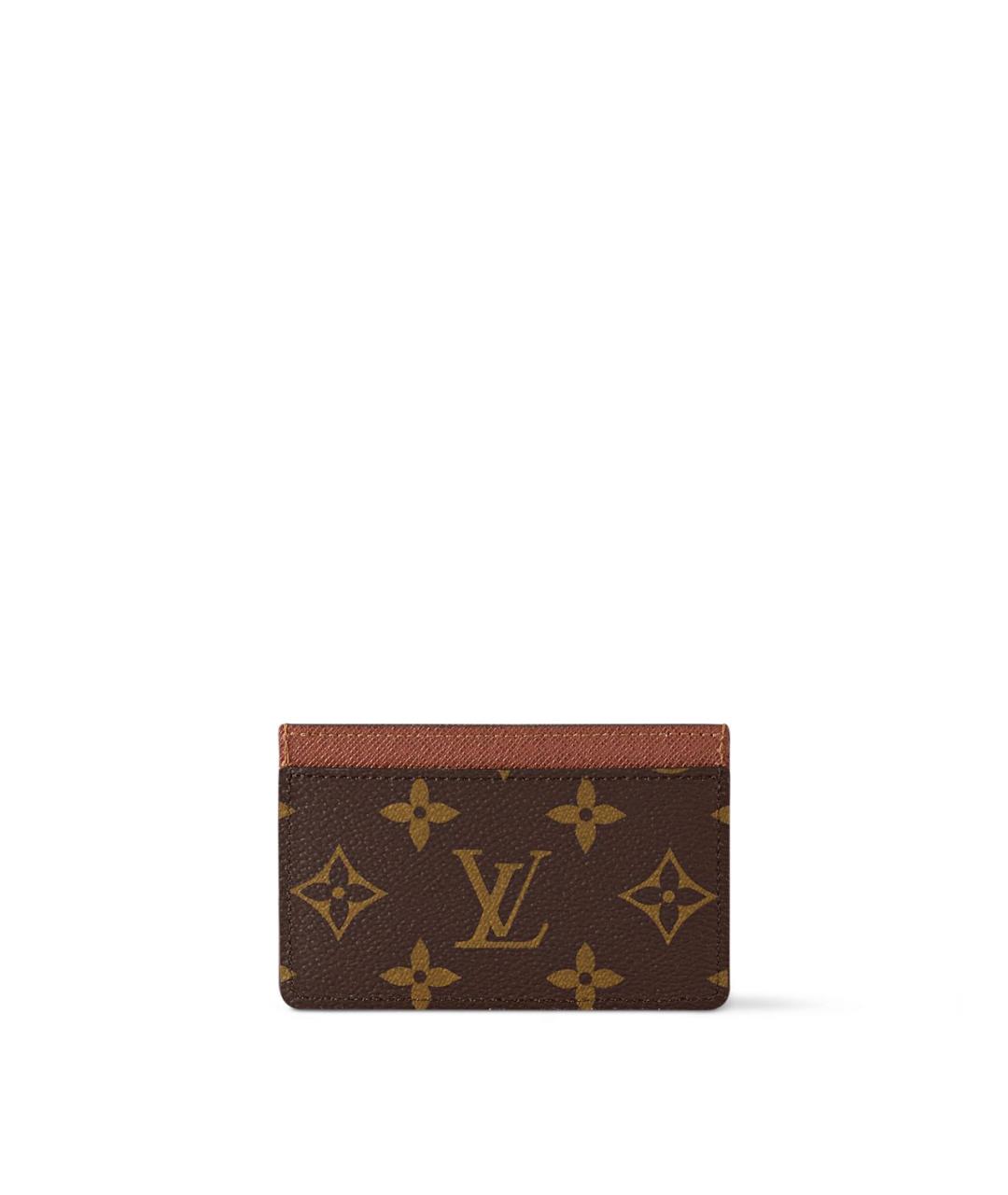 LOUIS VUITTON Коричневый кардхолдер, фото 4