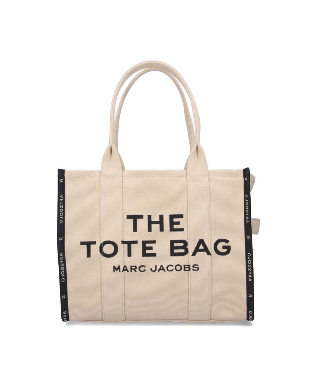 MARC JACOBS Бежевая сумка тоут из канвы, фото 1
