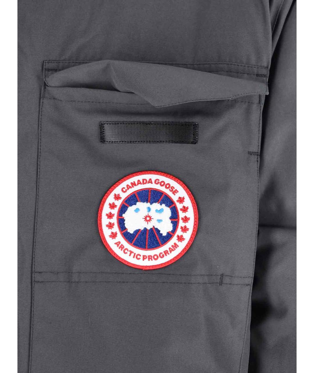 CANADA GOOSE Серая полиэстеровая куртка, фото 3