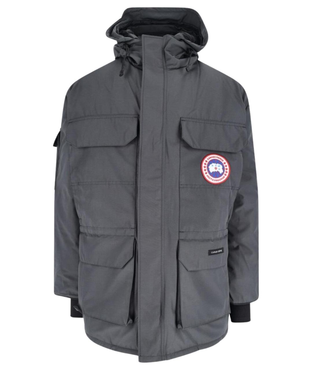 CANADA GOOSE Серая полиэстеровая куртка, фото 1