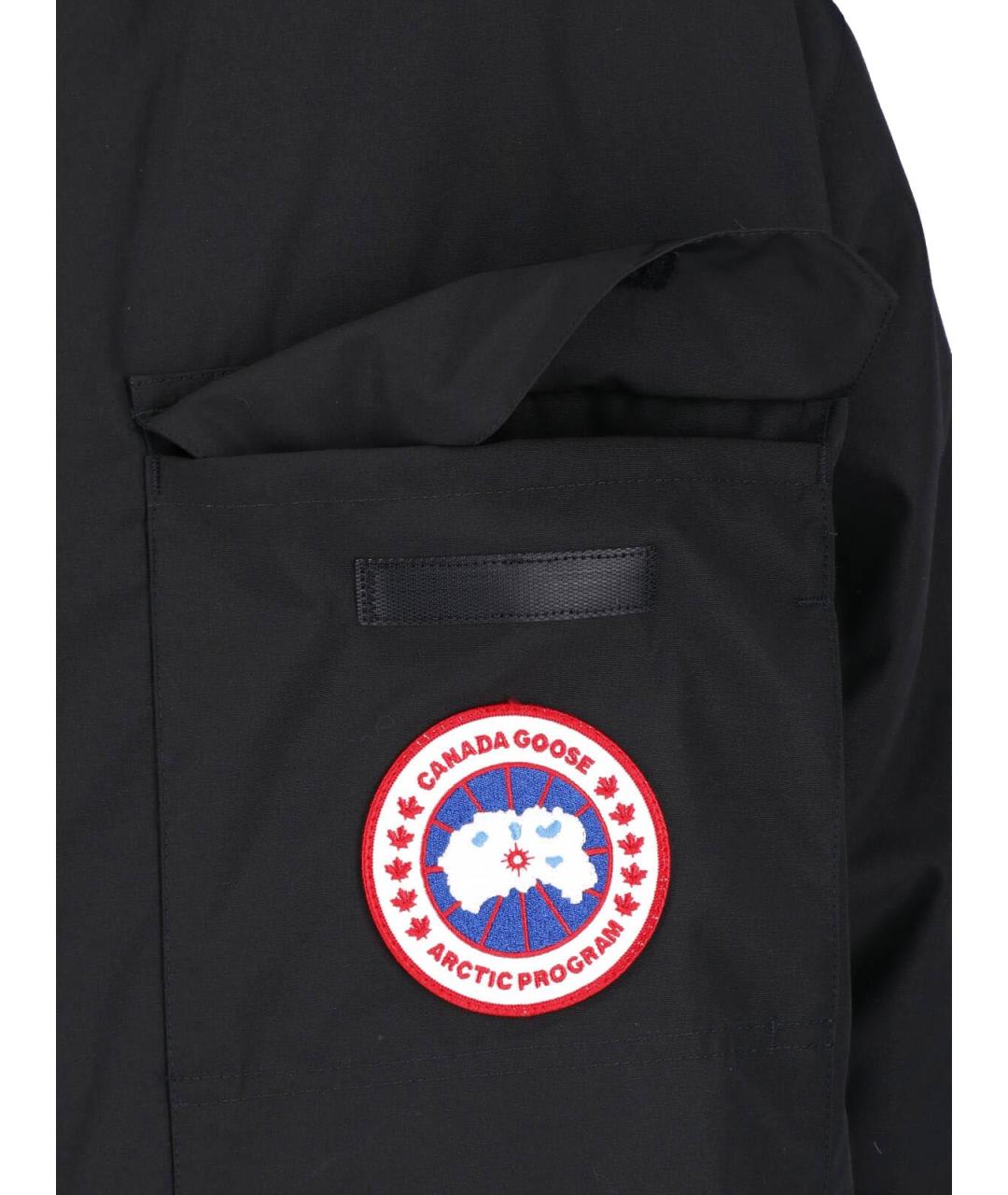 CANADA GOOSE Черная полиэстеровая куртка, фото 4