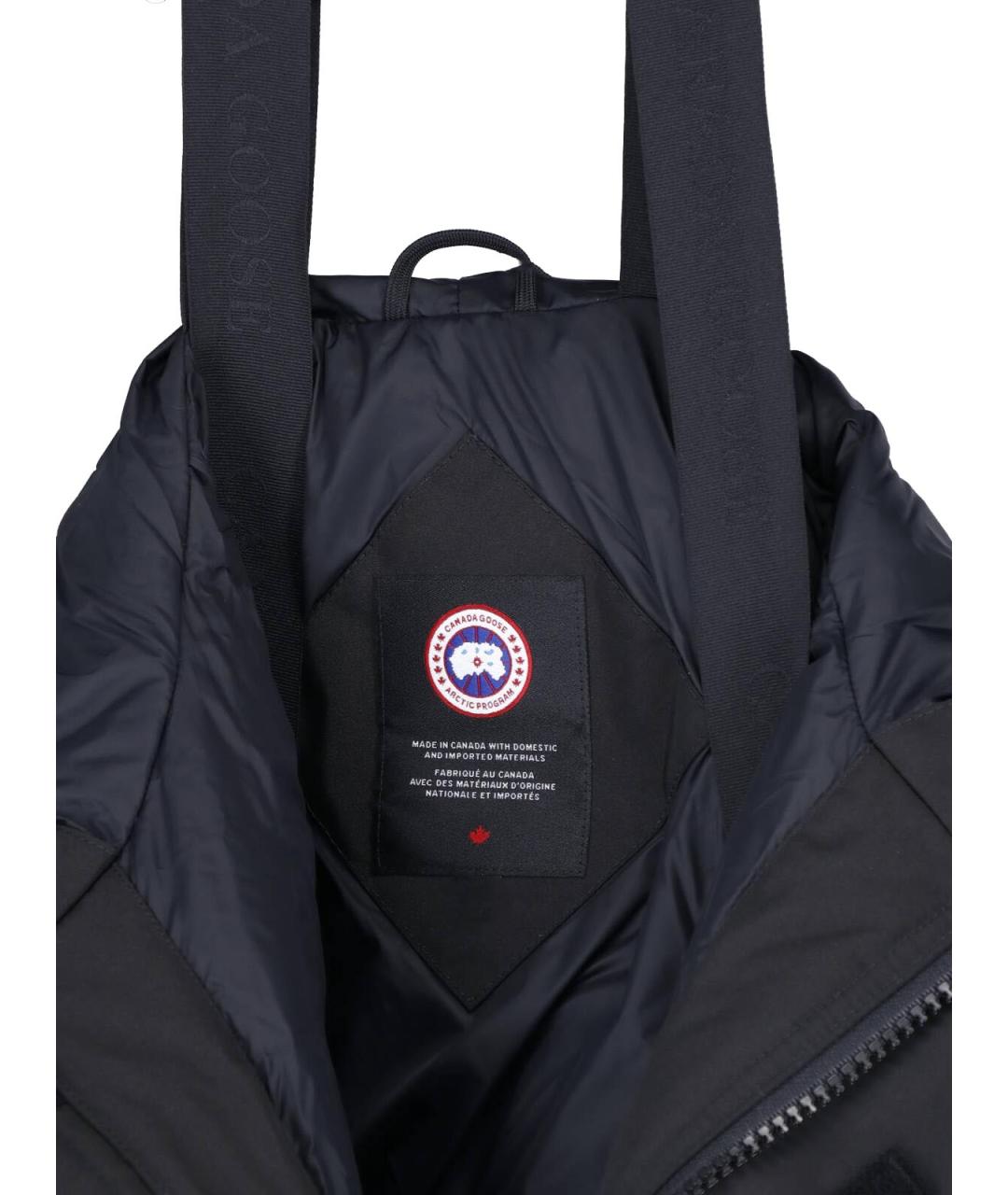 CANADA GOOSE Черная полиэстеровая куртка, фото 3