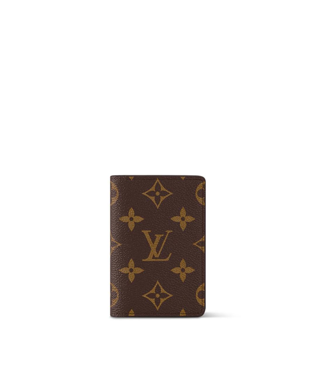 LOUIS VUITTON Коричневый кардхолдер, фото 5
