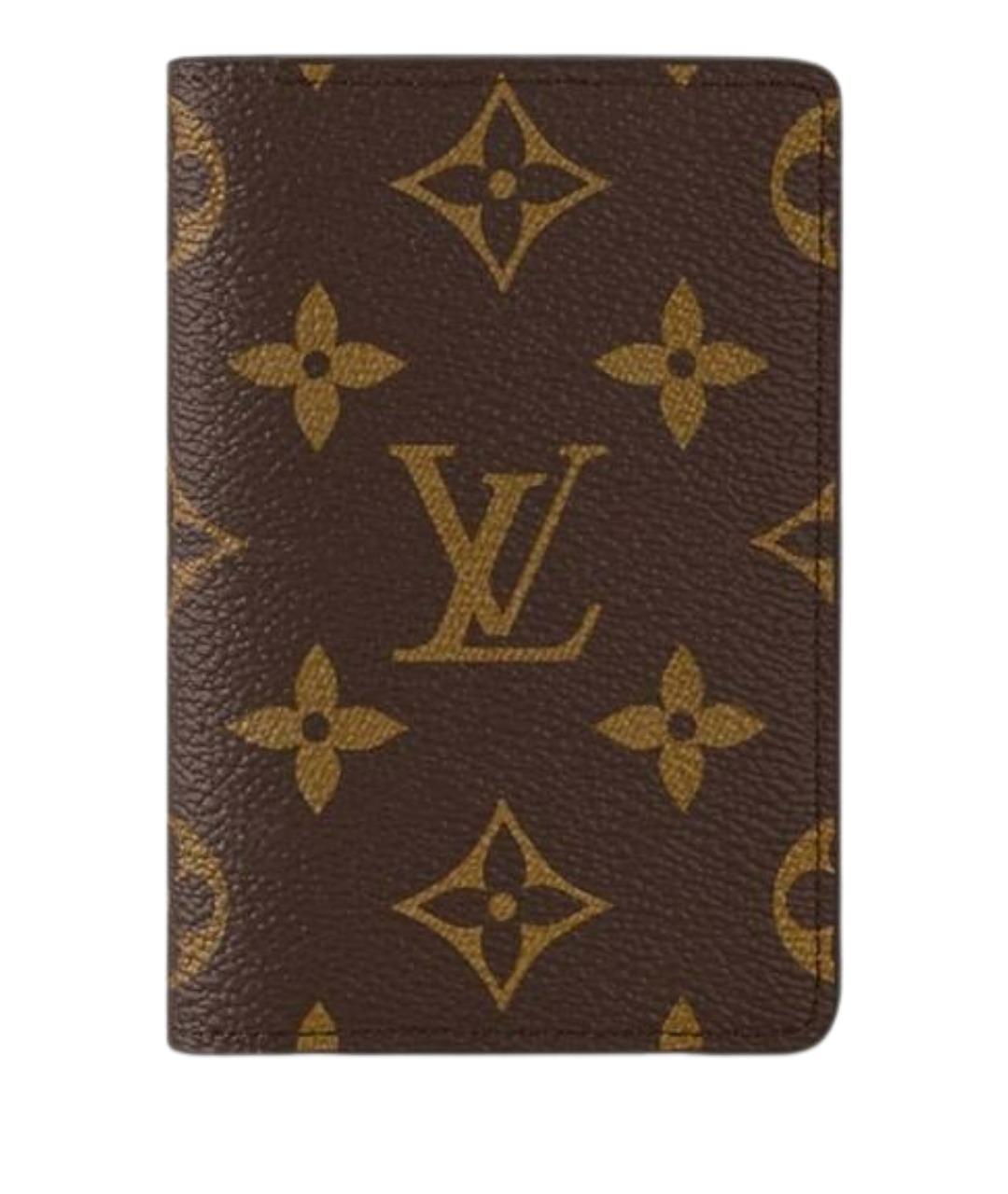 LOUIS VUITTON Коричневый кардхолдер, фото 1