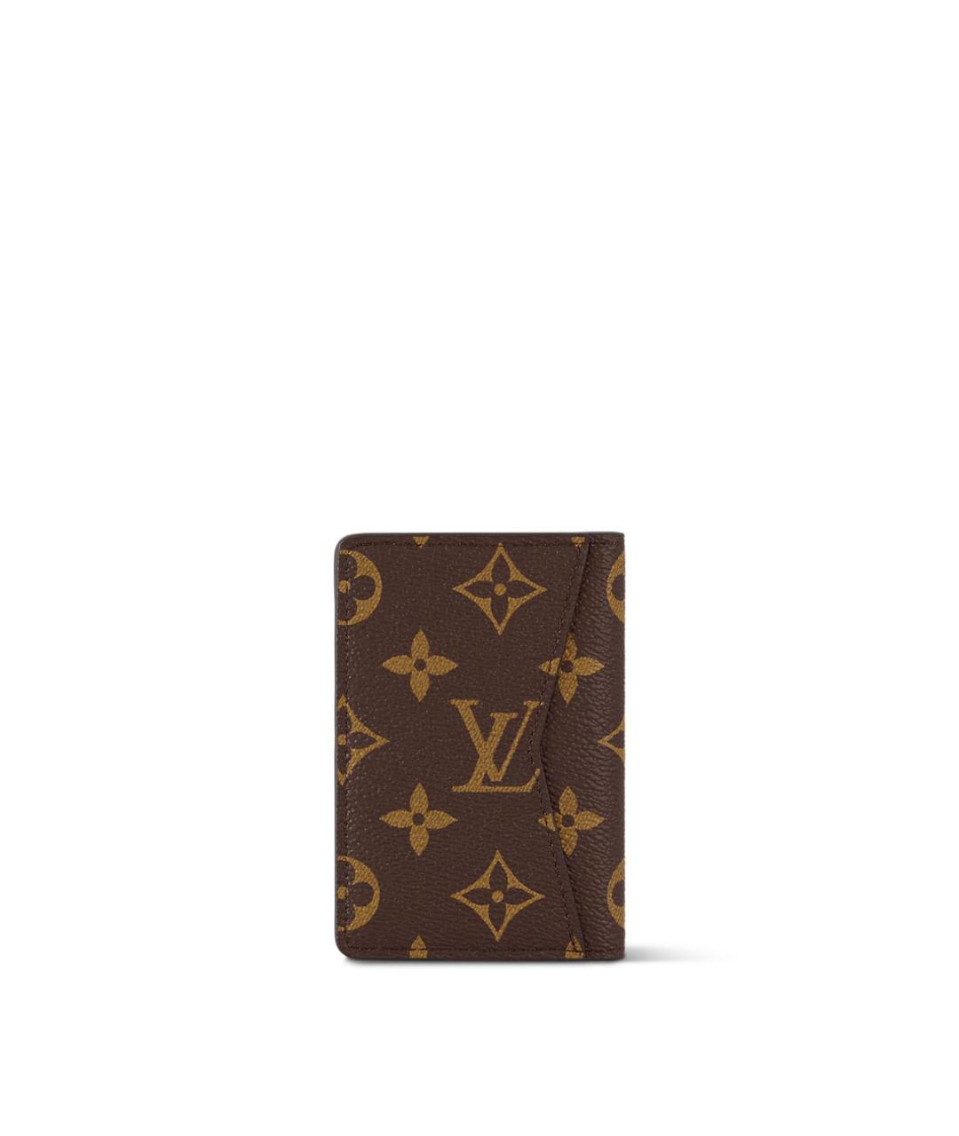LOUIS VUITTON Коричневый кардхолдер, фото 3