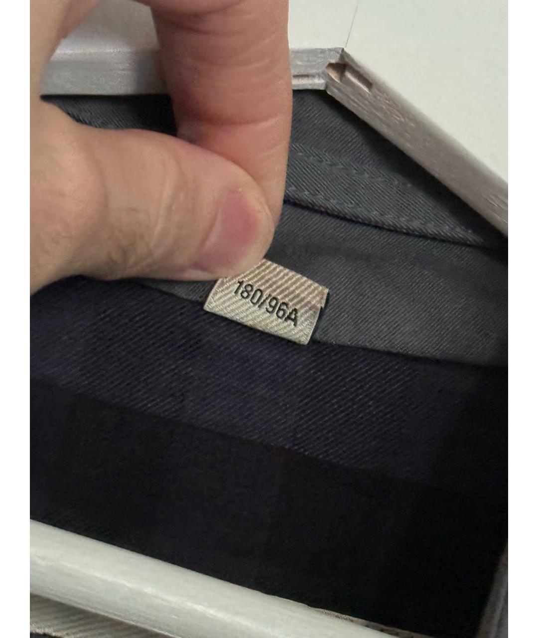 BURBERRY Серое хлопковое пальто, фото 5