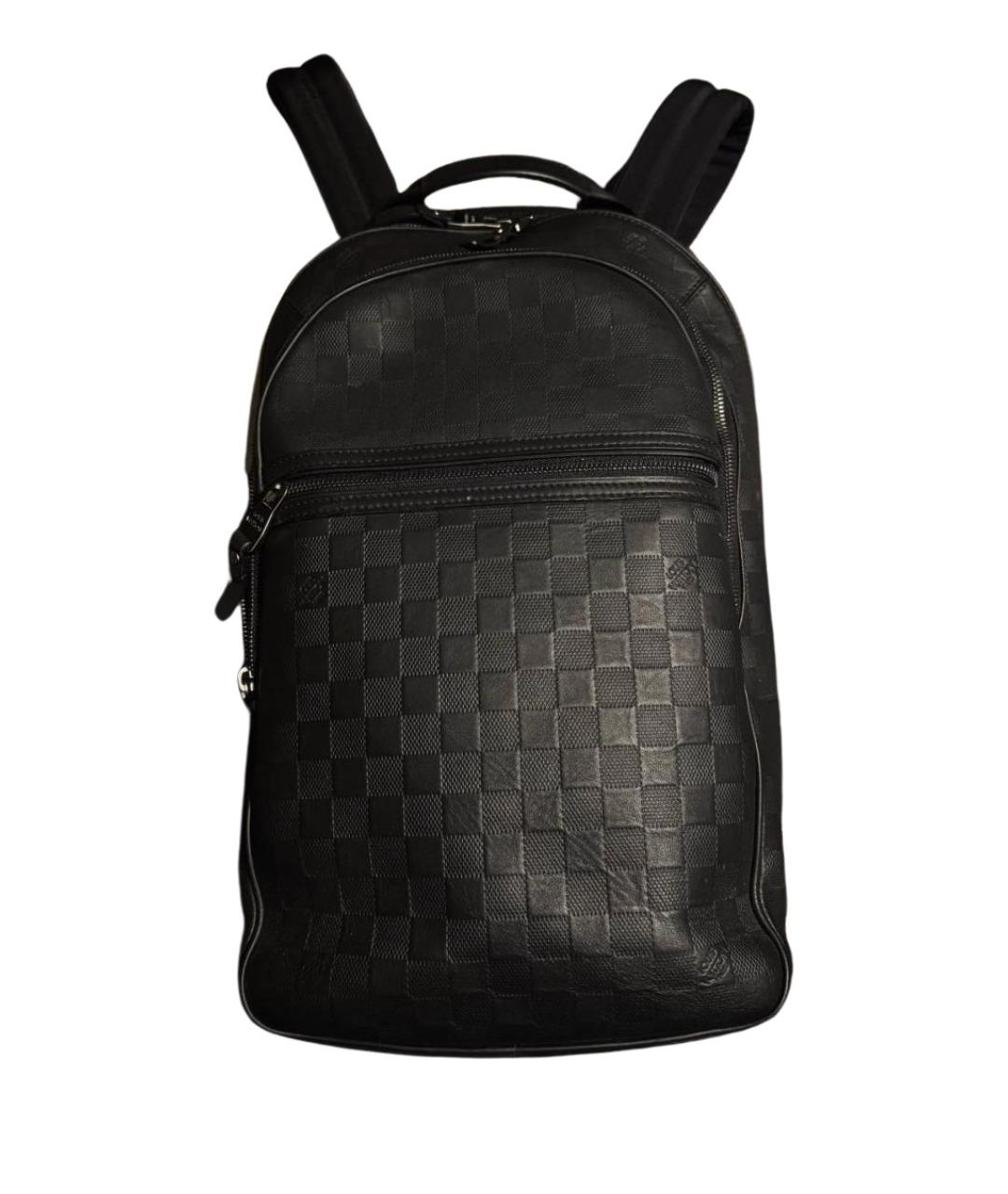 LOUIS VUITTON Черный кожаный рюкзак, фото 1