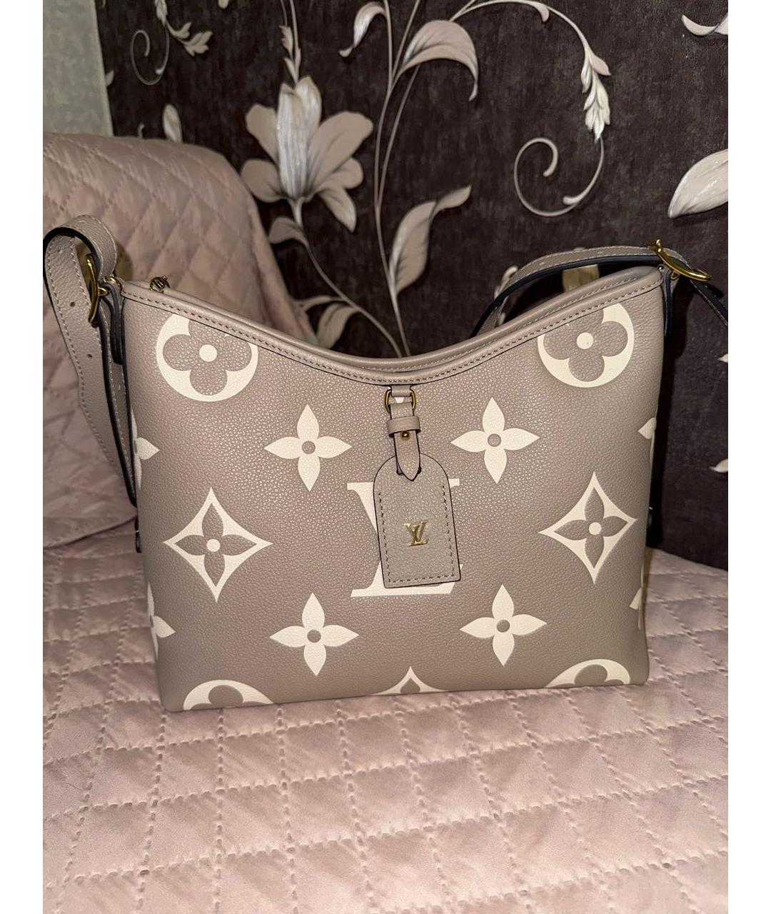 LOUIS VUITTON Бежевая сумка через плечо из канвы, фото 9