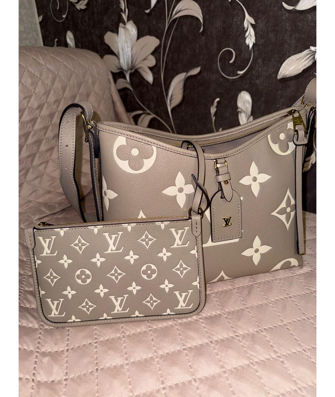 LOUIS VUITTON Бежевая сумка через плечо из канвы, фото 5