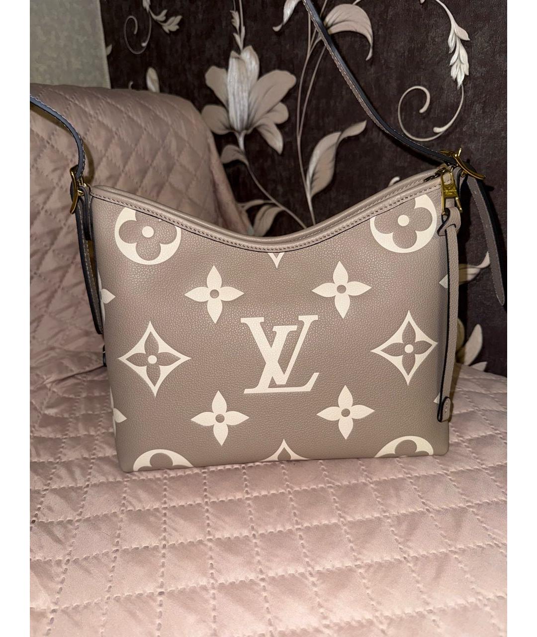 LOUIS VUITTON Бежевая сумка через плечо из канвы, фото 3