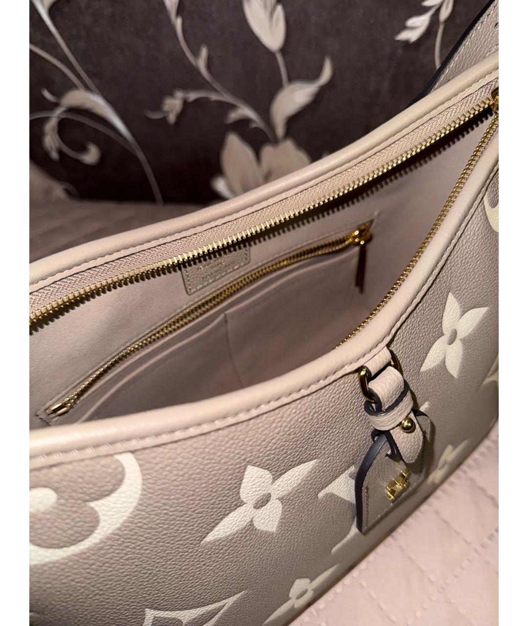 LOUIS VUITTON Бежевая сумка через плечо из канвы, фото 4