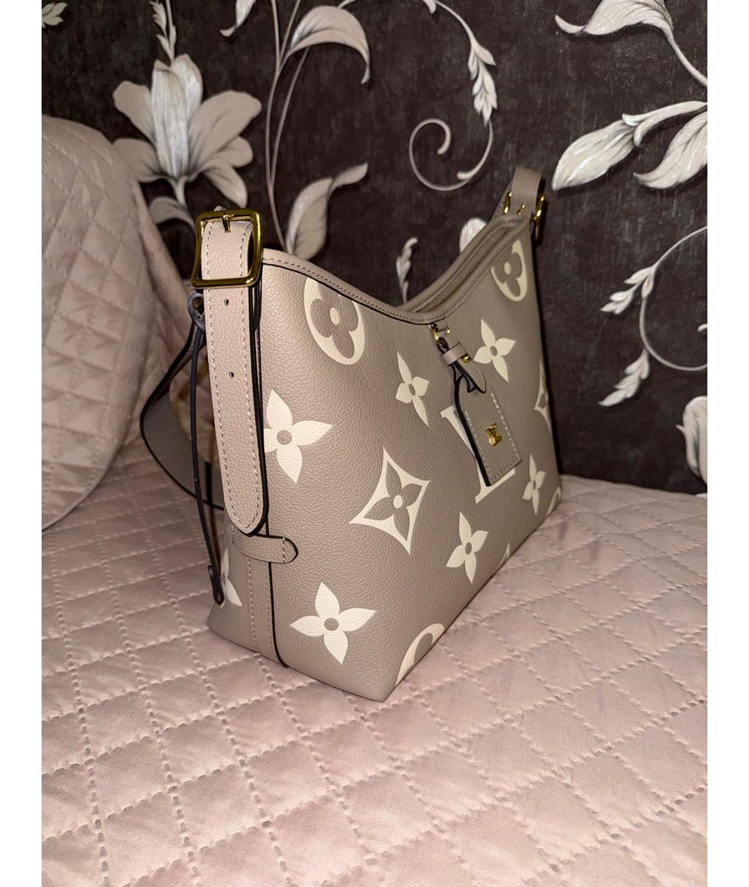 LOUIS VUITTON Бежевая сумка через плечо из канвы, фото 2