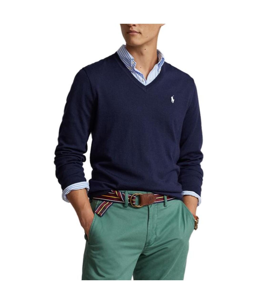 POLO RALPH LAUREN Темно-синий джемпер / свитер, фото 4