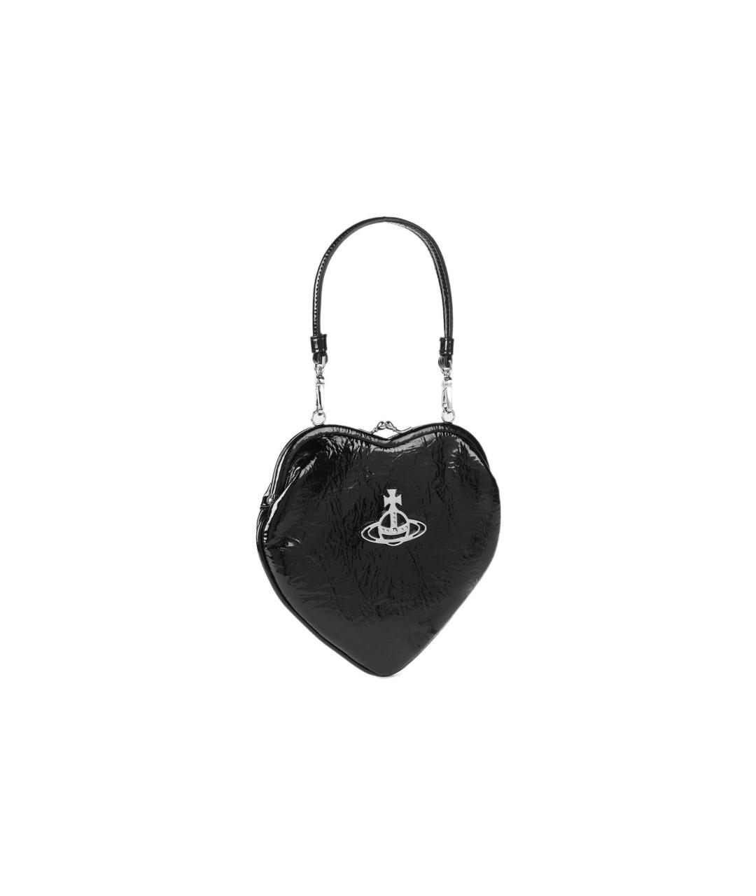 VIVIENNE WESTWOOD Черный полиуретановый кошелек, фото 6