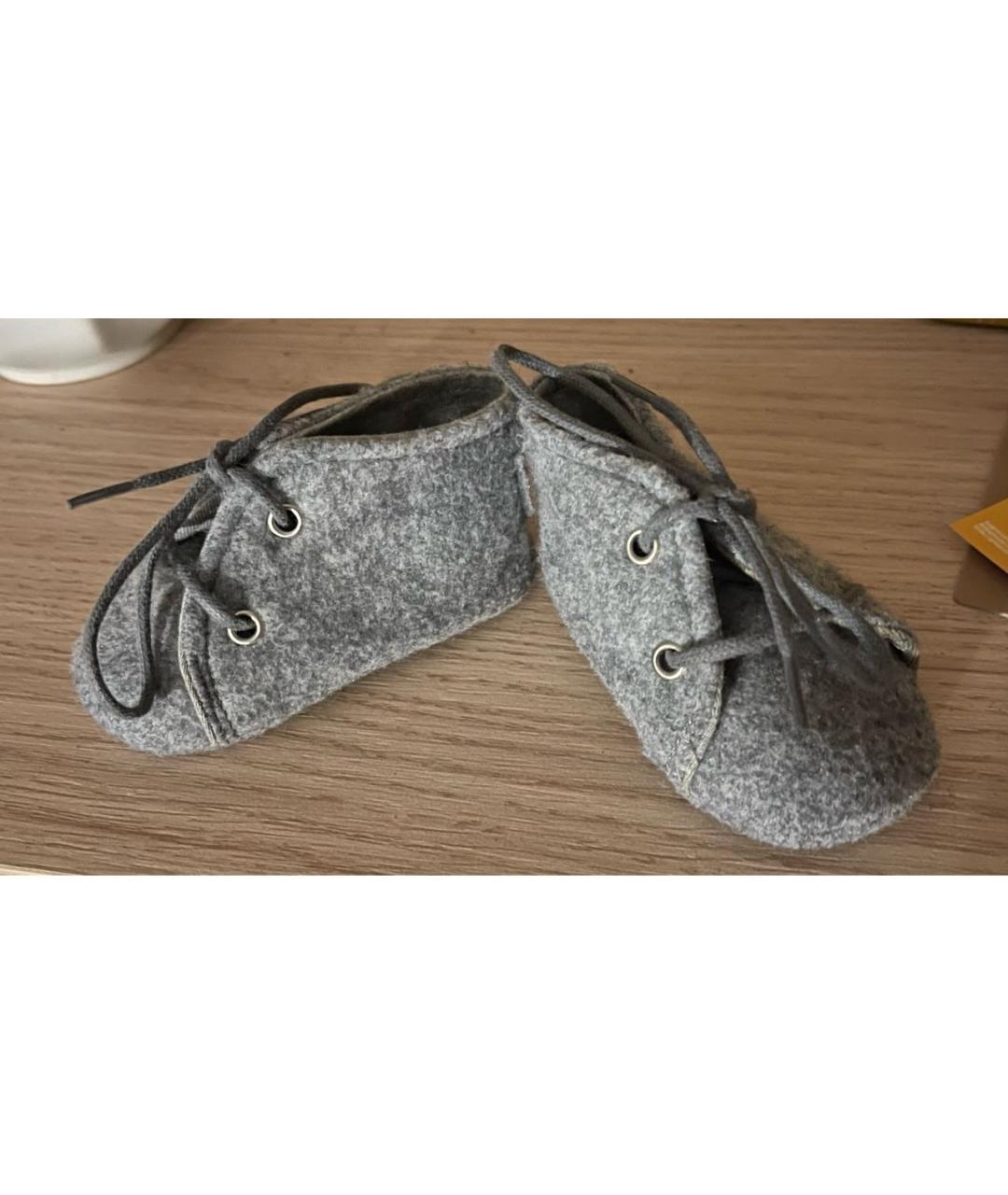 DOLCE & GABBANA KIDS Серые пинетки, фото 7
