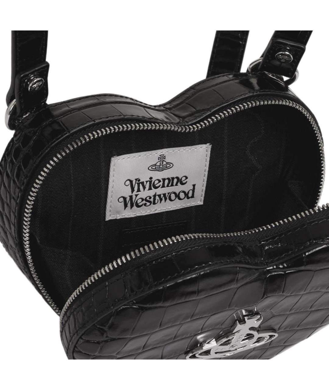VIVIENNE WESTWOOD Черный кожаный рюкзак, фото 4