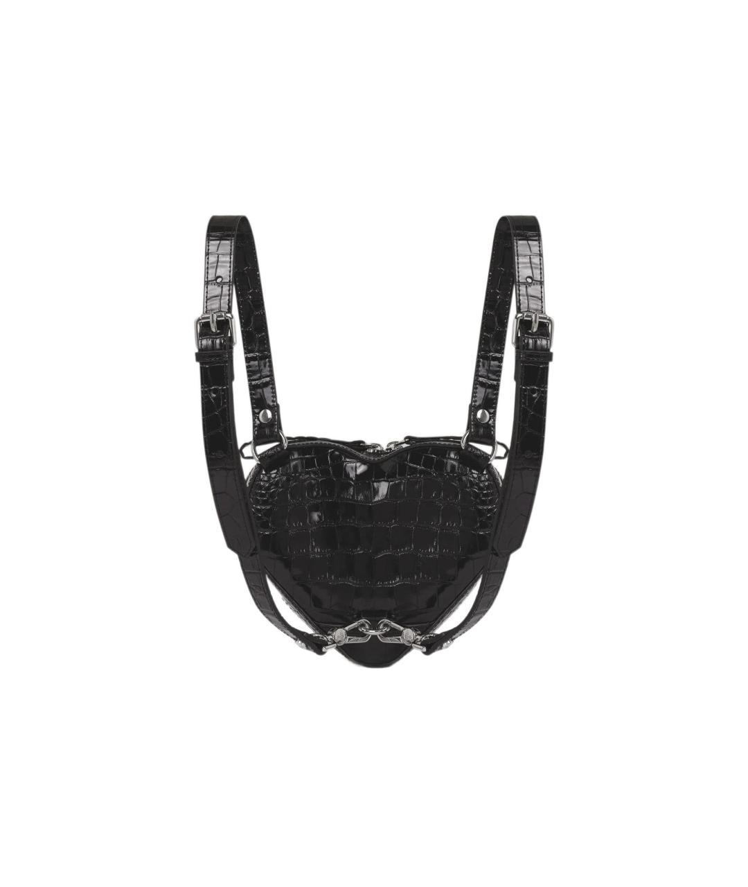 VIVIENNE WESTWOOD Черный кожаный рюкзак, фото 3