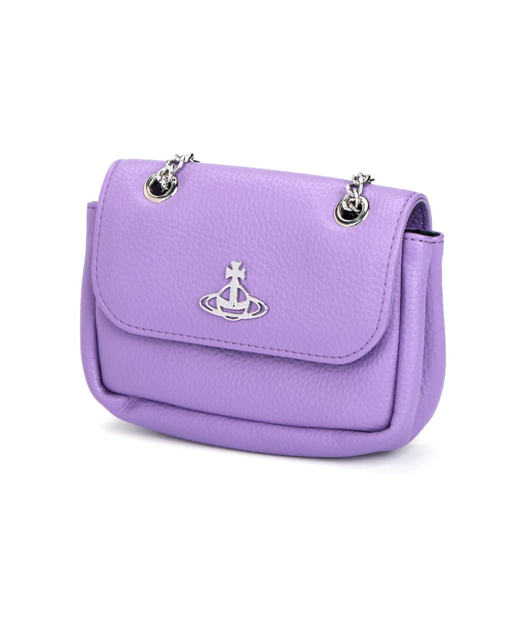 VIVIENNE WESTWOOD Фиолетовый полиуретановый кошелек, фото 5