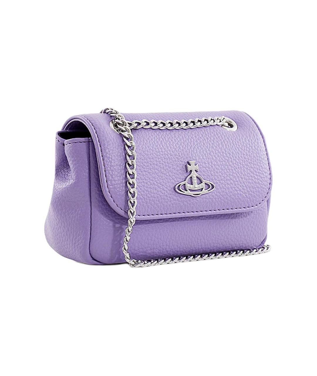 VIVIENNE WESTWOOD Фиолетовый полиуретановый кошелек, фото 2