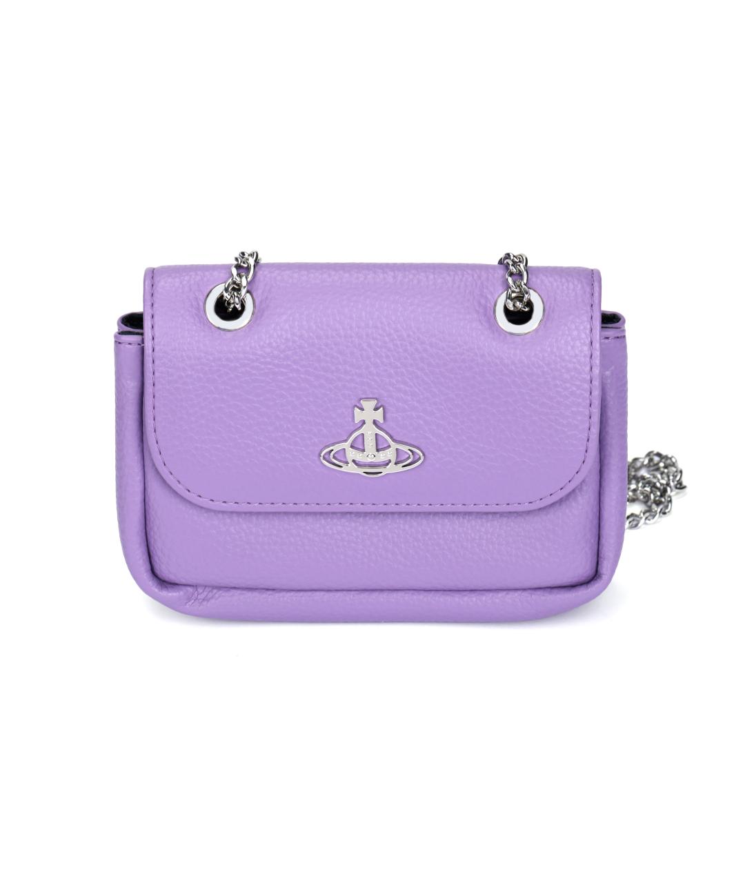VIVIENNE WESTWOOD Фиолетовый полиуретановый кошелек, фото 4
