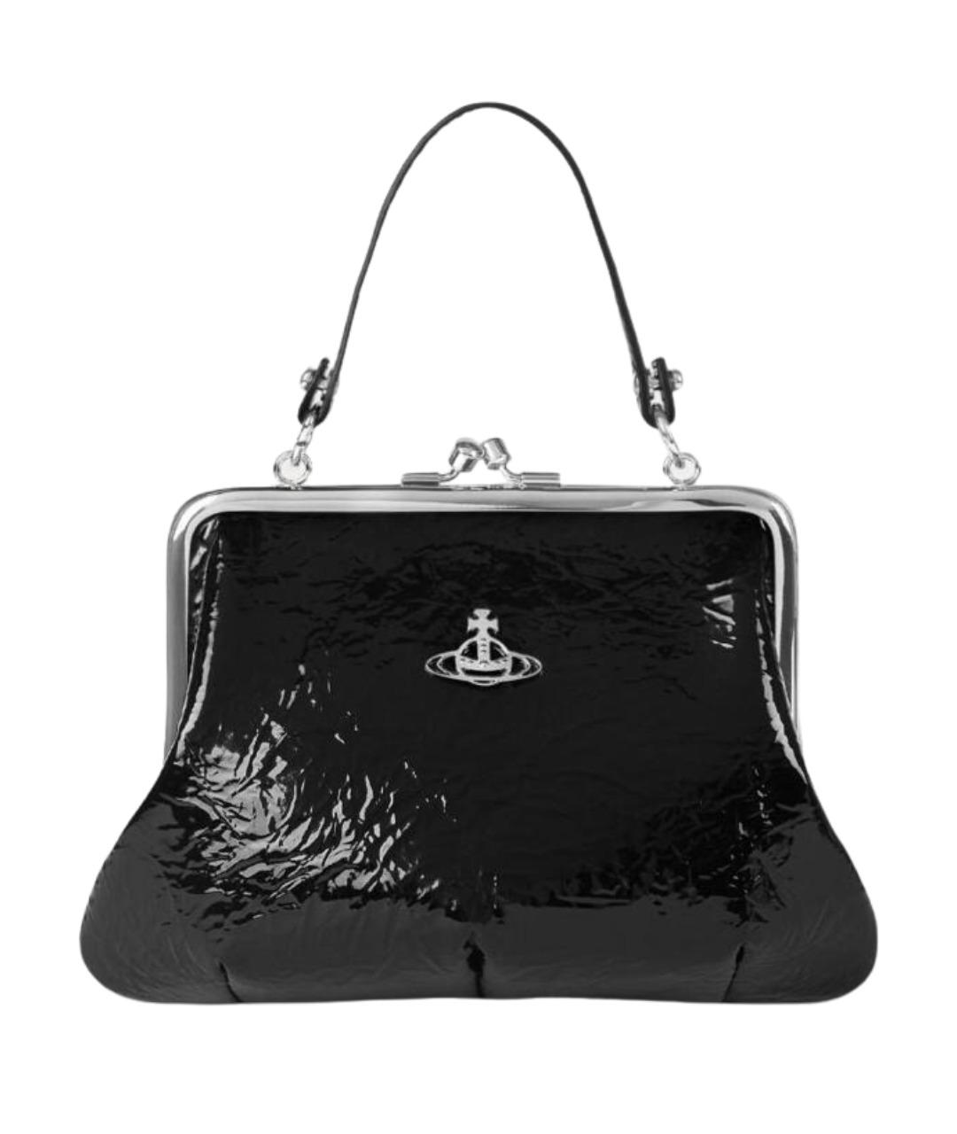VIVIENNE WESTWOOD Черная сумка через плечо из искусственной кожи, фото 1