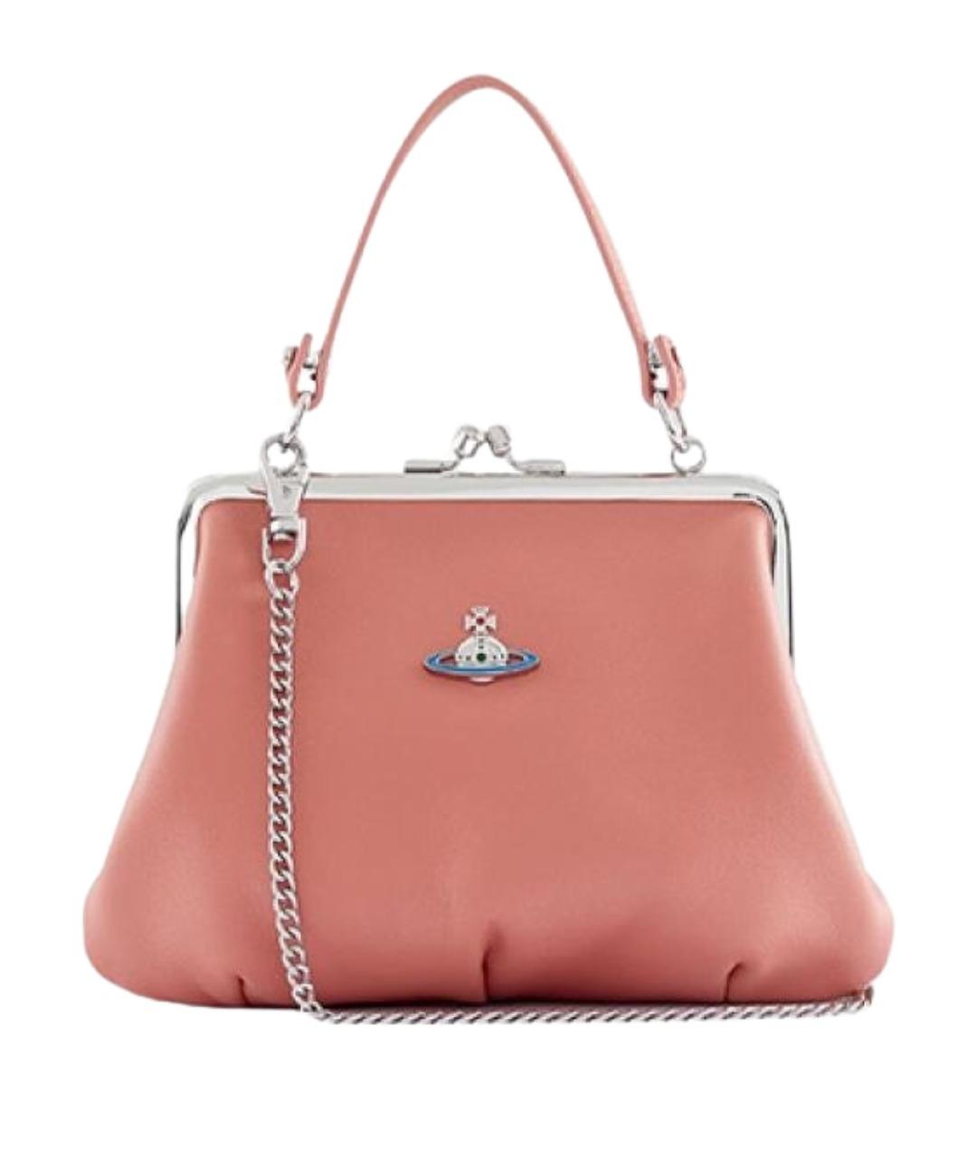 VIVIENNE WESTWOOD Розовый кожаный кошелек, фото 1