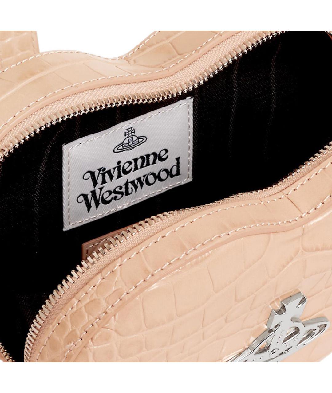 VIVIENNE WESTWOOD Розовый кожаный рюкзак, фото 5