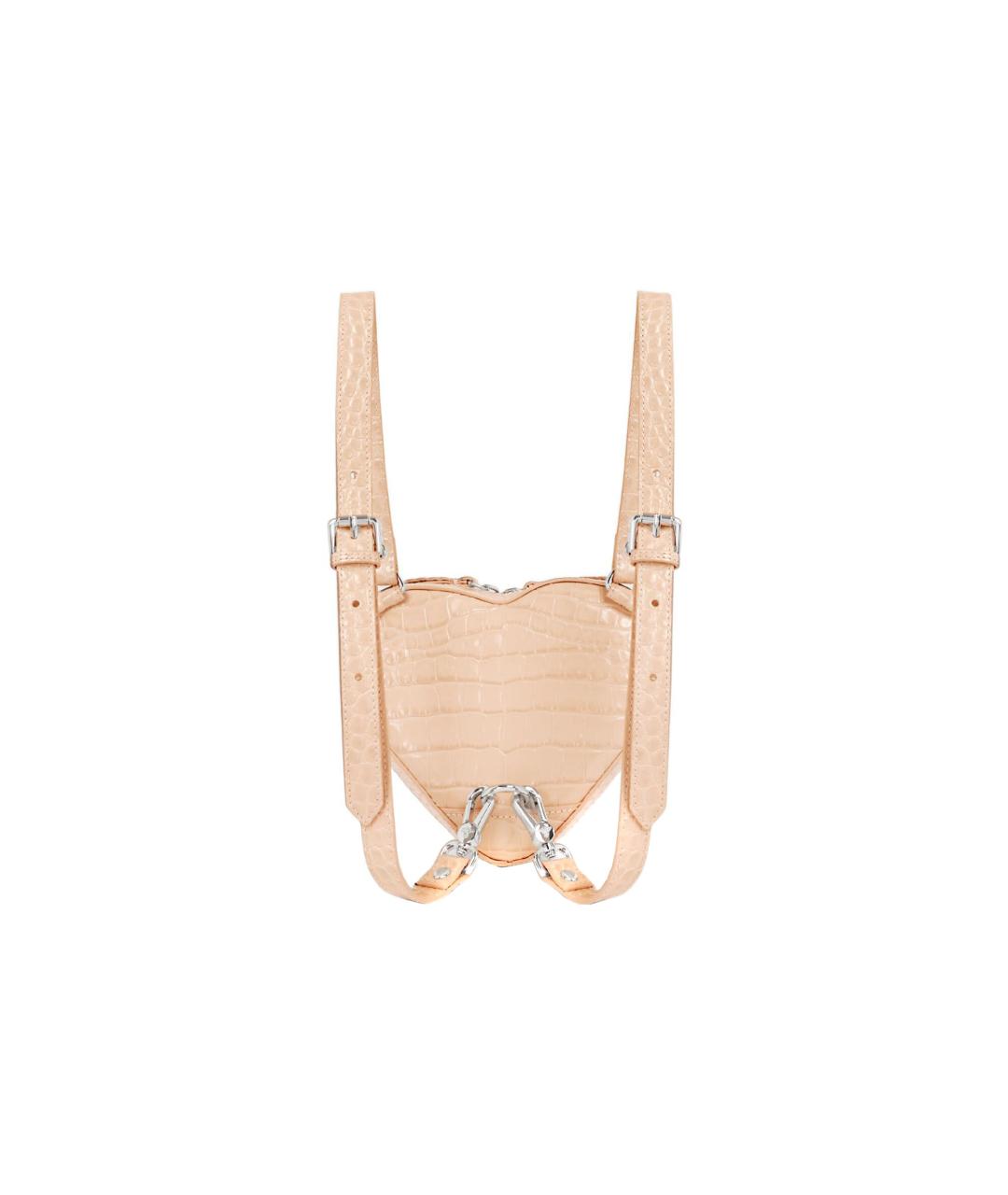 VIVIENNE WESTWOOD Розовый кожаный рюкзак, фото 3